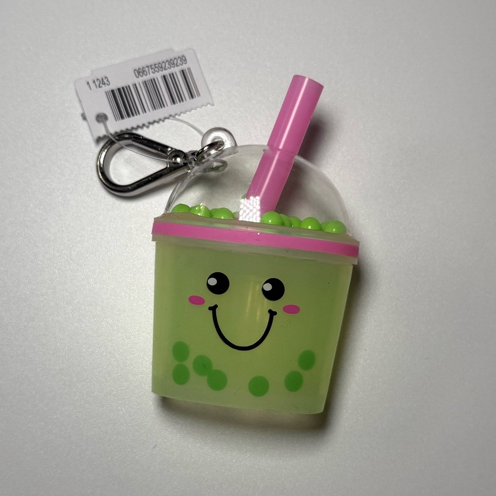 Bath & Body Works Smiley Bubble Tea Keychain